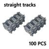City Trains Diy Building Blocks Straight Curved Rail Bricks Parts Bridge Tunnel Model Soft Flexible Cross Tracks Railway Moc Toy