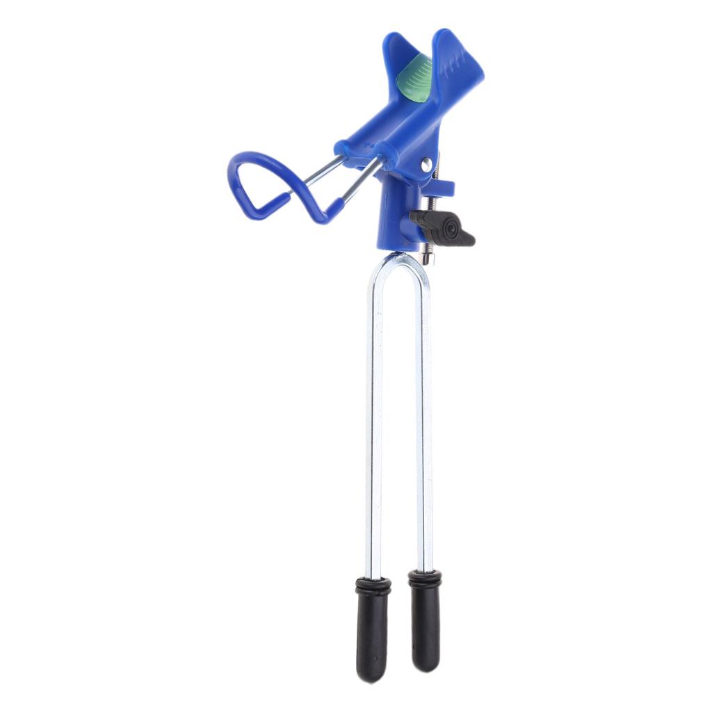 Adjustable Fishing Rod Holder Stable Fishing Rod Stand Bracket Convenient Poles Holder Insert Ground Metal Stand