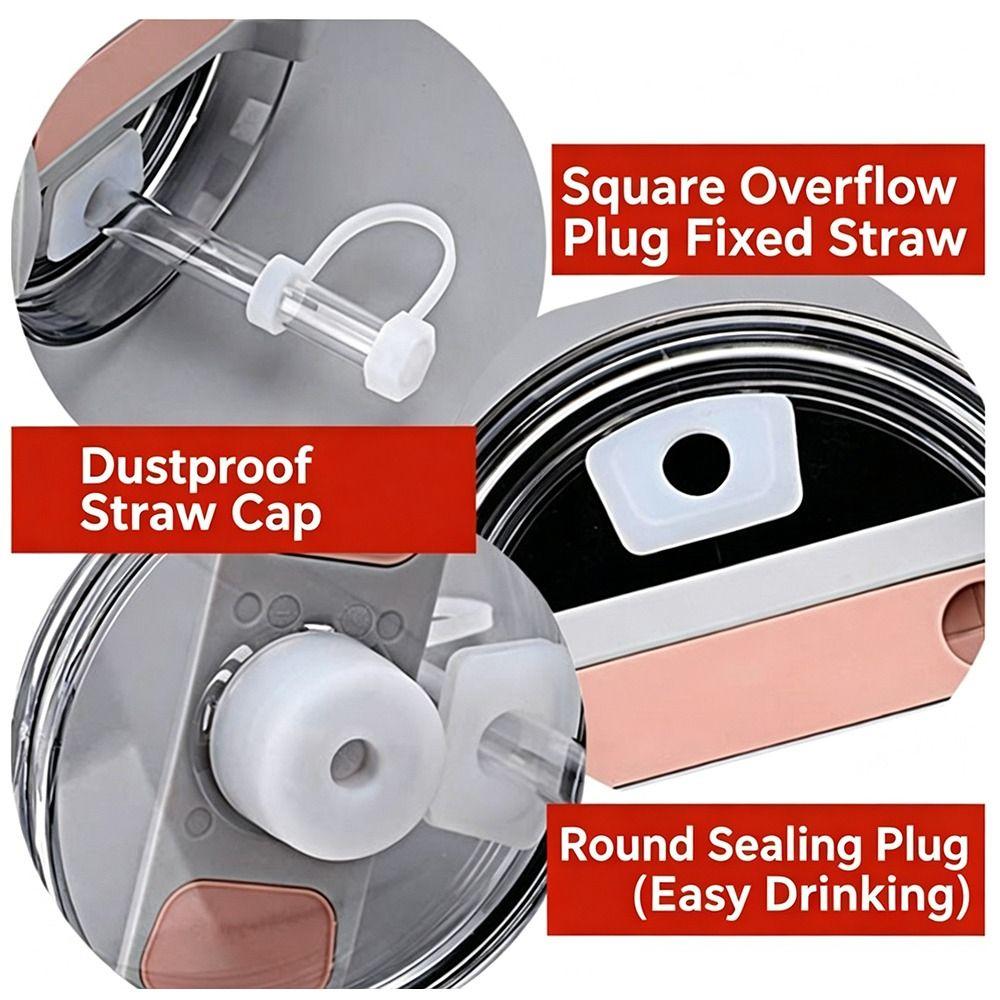 4pcs Silicone Tumbler Accessories Leak Prevention Leak Stopper Plug Spill Proof Stopper Set Home