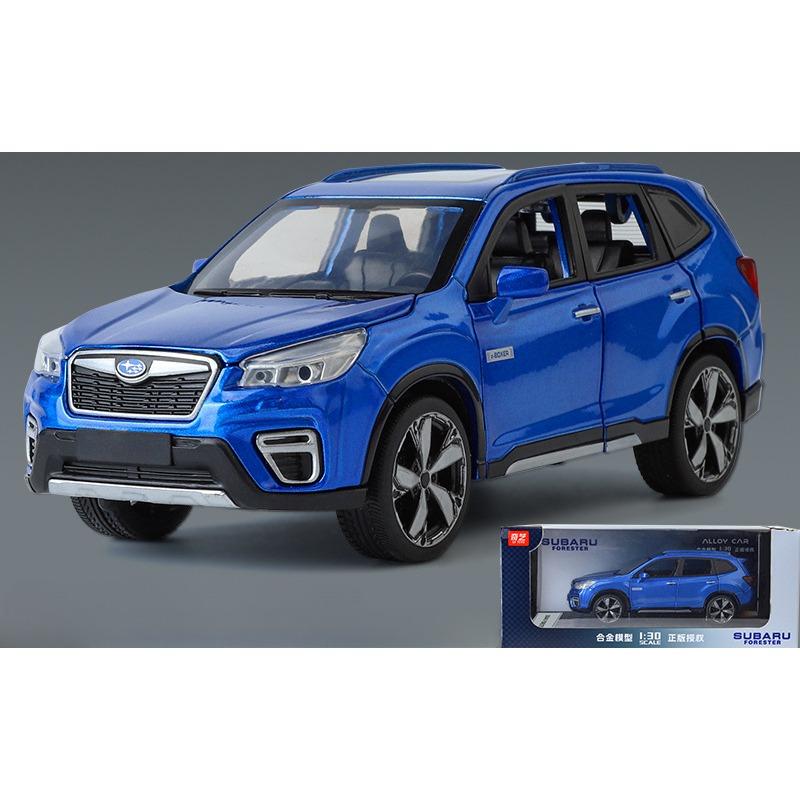 

Масштаб 1/30 2021 Subaru Forester E-Boxer позашляховик Модель автомобіля Металевий іграшковий транспортний засіб, відчинені двері, світловий звук, відступ для хлопчиків, дітей, чоловіків, колекція тощо. 1/30-Size:15.5*6.5*5.8cm синій