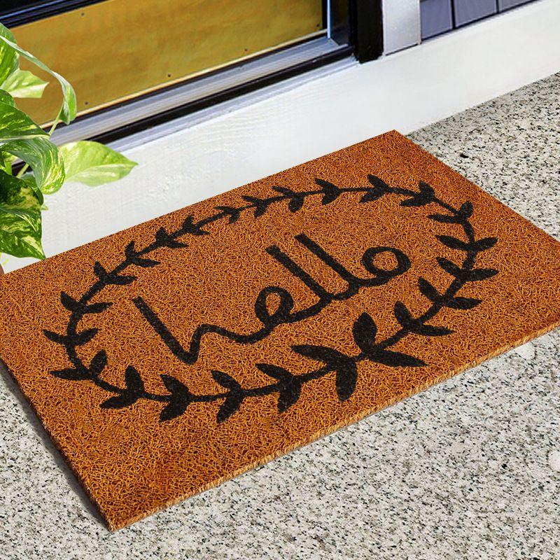Imitation Coconut Palm Entry Silk Ring Doormat Entrance Entrance Door Foot Pad Non-Slip Floor Mat Pvc Household Carpet Mat
