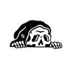 Grim Reaper Lurking Vinyl Sticker Decals Spooky Skeleton Peeker Stickers For Car Window Bumper Laptop Decoration