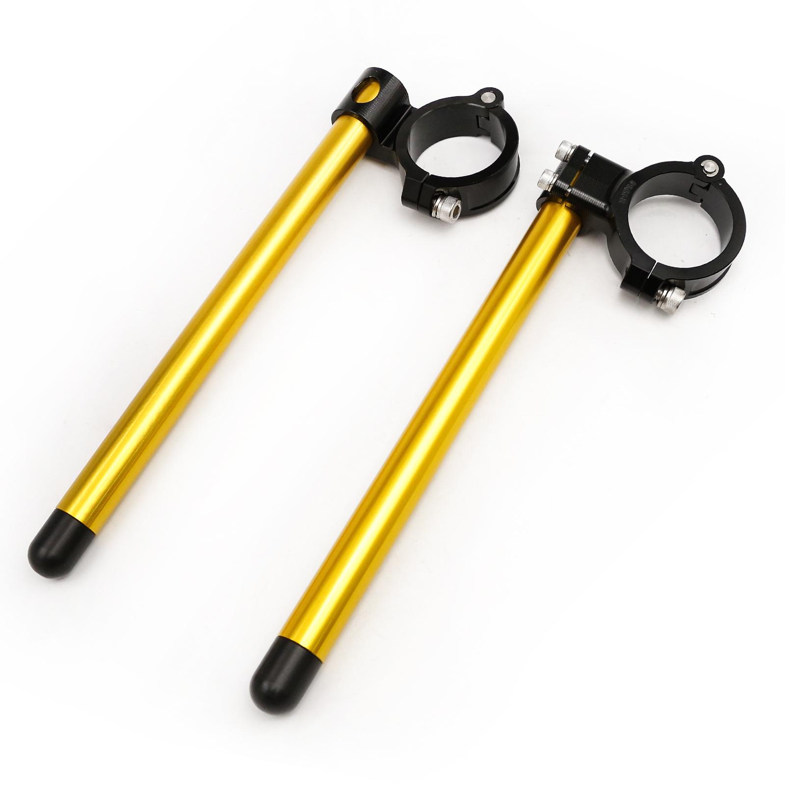Universal Motorcycle 7/8 22MM Clip On Adjustable Handlebar Fork Clamp 41MM 43MM 50MM 51MM