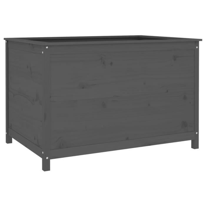 VidaXL Lit surélevé de jardin gris 119,5x82,5x78 cm bois de pin massif 825312