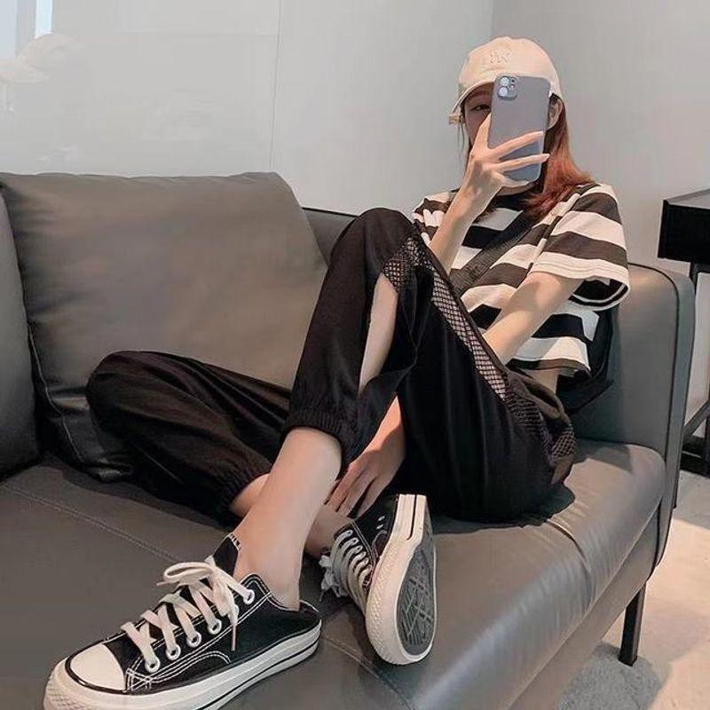 

Длина ног Высокая талия Укороченные брюки Облегающий крой Укороченные брюки с высокой талией Тонкие Black M code (45.00 kg-52.50 kg recommended