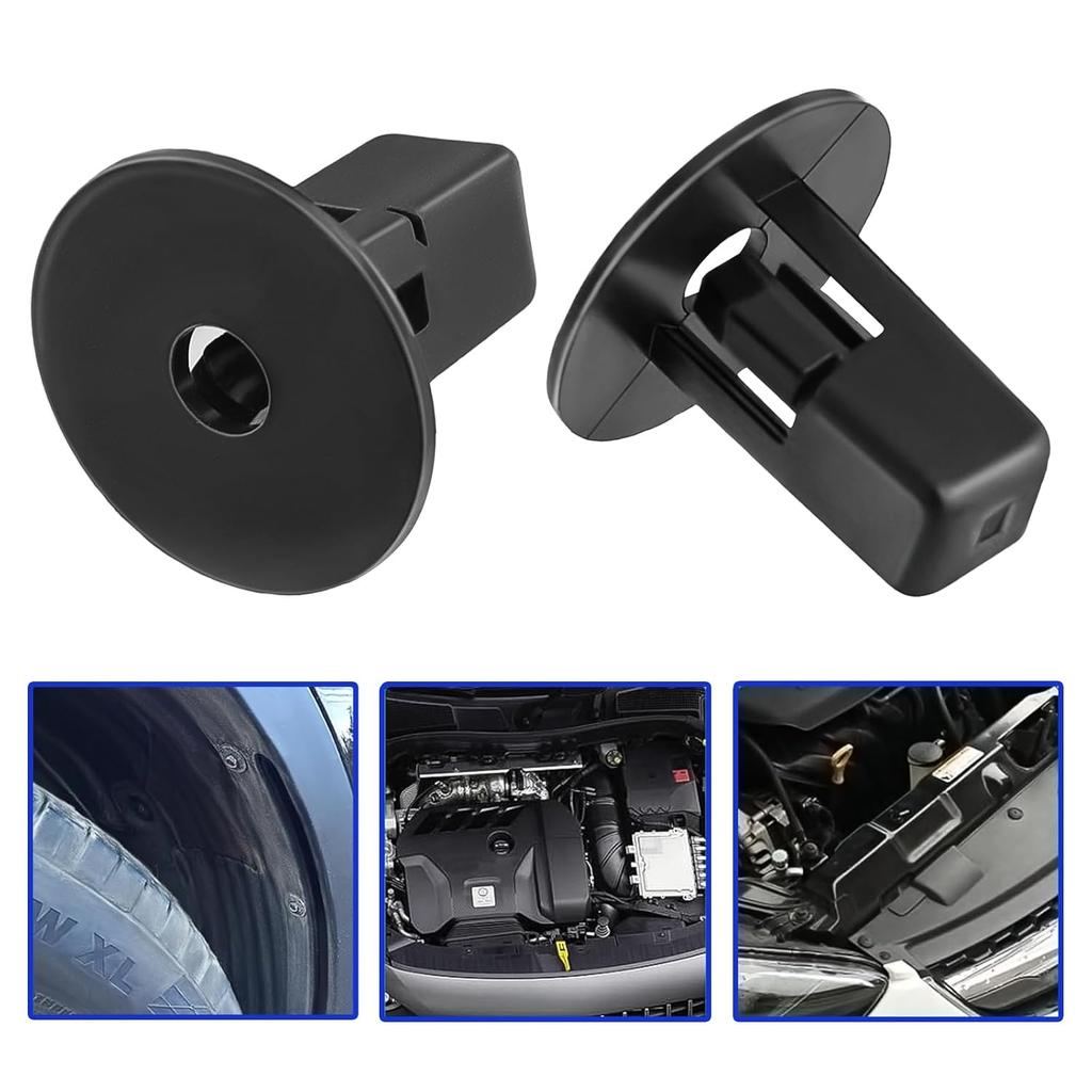 MOTOALL 90189-06013 MR971765 Hood Bumper Fender Liner Front Spoiler Trim Panel Shield Retainer Fastener M5.5#12 Screw Grommet Rivet Clips 9 X 9Mm
