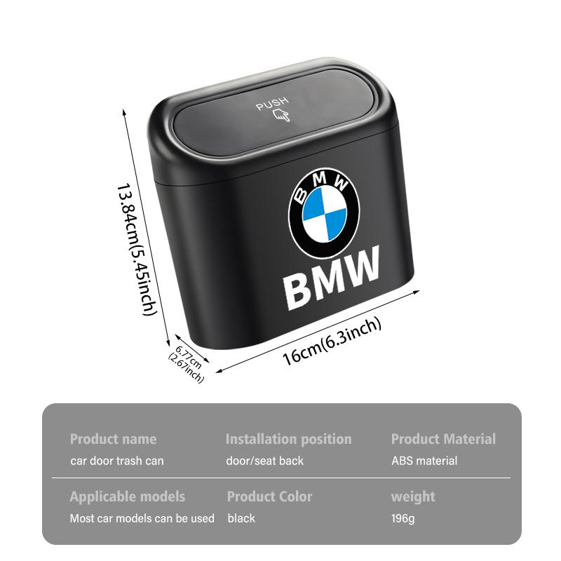 Car Door Hanging Trash Can Storage Box Auto Accessories For BMW M Sport M2 M3 M4 M5 M6 E46 E90 E60 F10 F20 E87 X3 X6 ULXMV1
