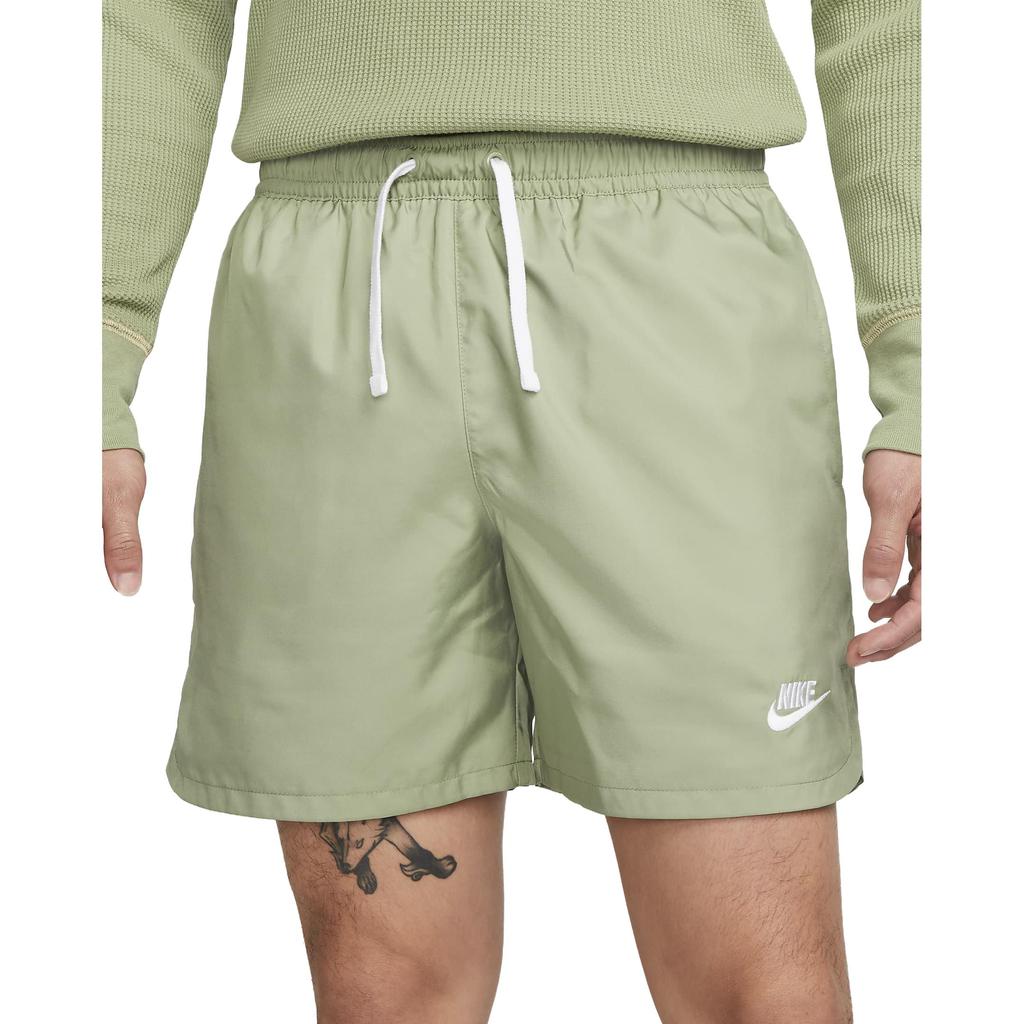 Nike Solid Color Drawstring Fitted Sports Shorts Men Bottoms Olive-Green DM6830-386