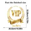 Gold VIP Aufkleber Nordic Kreative Vinyl Aufkleber für Schlafzimmer Badezimmer Dekorative Holztür Aufkleber