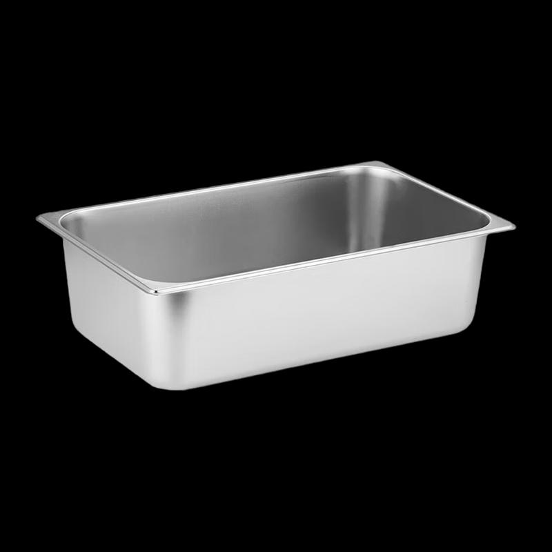 NHZHIW Rectangular Stainless Steel Food Pan with Lid