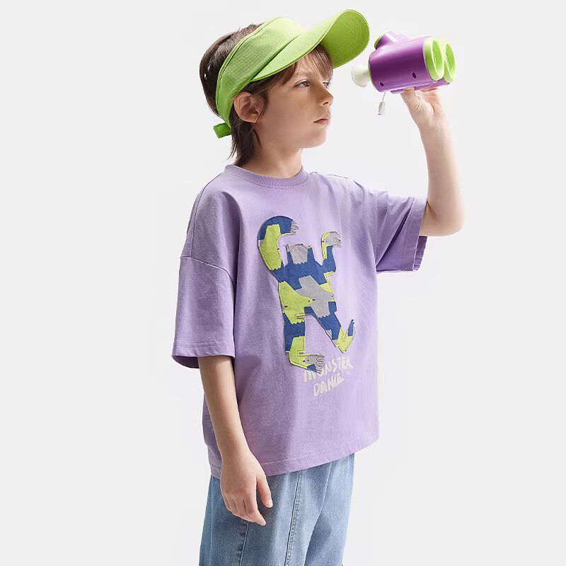 [Designer Series] Mqd Children's Clothing Printed Short-Sleeve T-Shirt Summer Baby Top Boys' Base Shirt