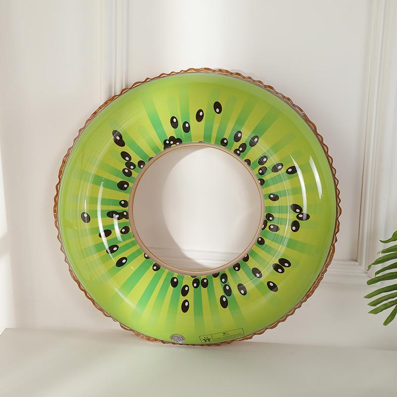 Swimming Ring Fruit Styling Adult Swimming Ring Summer Swimming Essential Supplies Beach Pool Floatation Ring Without Pump