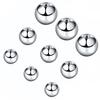 5 Piezas Bolas de Repuesto Diferentes Tamaños Barra Labret Herradura Accesorios para Piercing Joyería Corporal de Acero Inoxidable