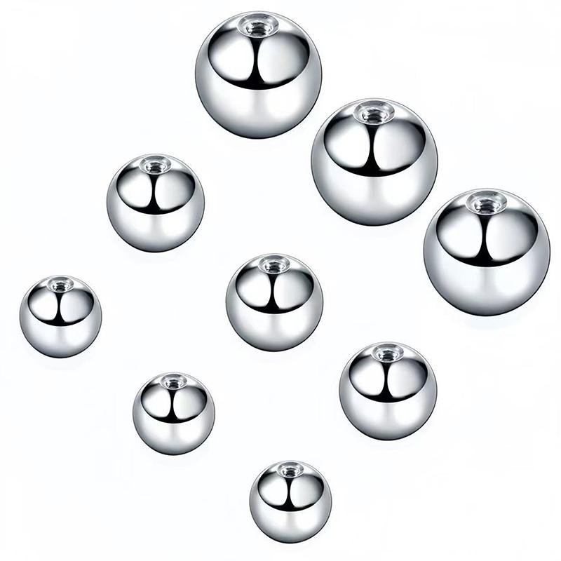 5 Piezas Bolas de Repuesto Diferentes Tamaños Barra Labret Herradura Accesorios para Piercing Joyería Corporal de Acero Inoxidable
