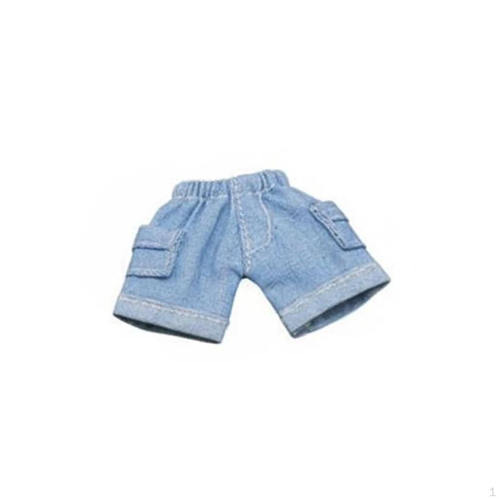 OB11 Doll Clothes Miniature Utility Shorts Functional Pockets Elastic Waist for