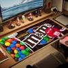M&m Color Mouse Pad Large Gaming Table Cushion Non-slip Laptop Tablet Big Mousepad XXL Mat Mini PC Playmat With Lock edge