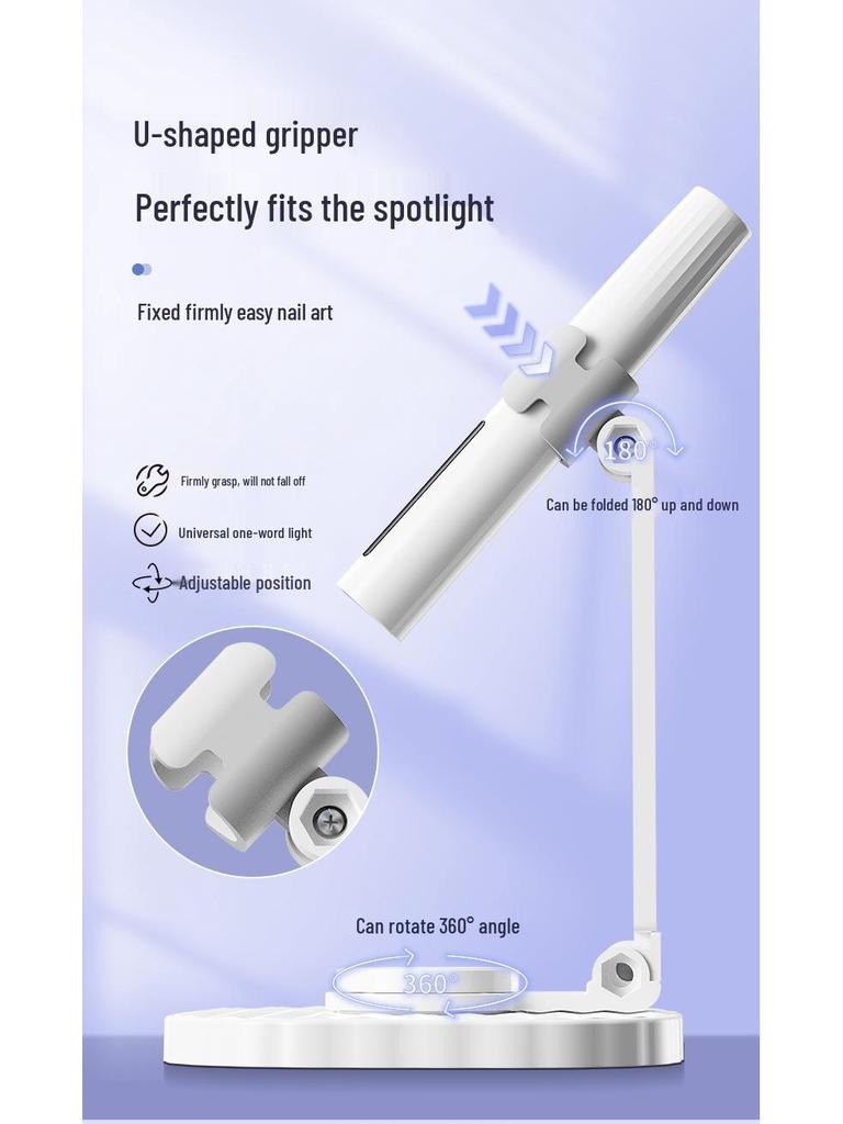 Rechargeable Mini Nail Art Lamp: Quick-Drying, Wearable Touch-Sensitive One-Word Design for Nail Tips.