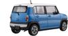 Auto NEXT řady Suzuki Hustler modrý plastový model 1/24 č. 3 (Letní metalíza)