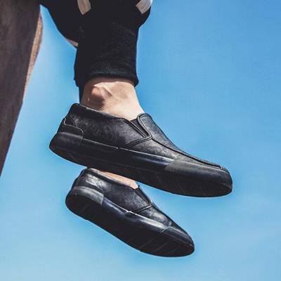 Scarpe in Pelle da Uomo Punta Tonda Casual da Uomo Piatte Designer Nuovi Arrivi Comode Tendenza 2024 Economiche Saldi Stile Coreano Comuni