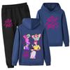 PB1217-2 Kids Boys Girls Kpop Mira Zoey Rumi Sajaboys Double-sided Print Long Sleeves Hoodie Pants Trousers Clothes Sets