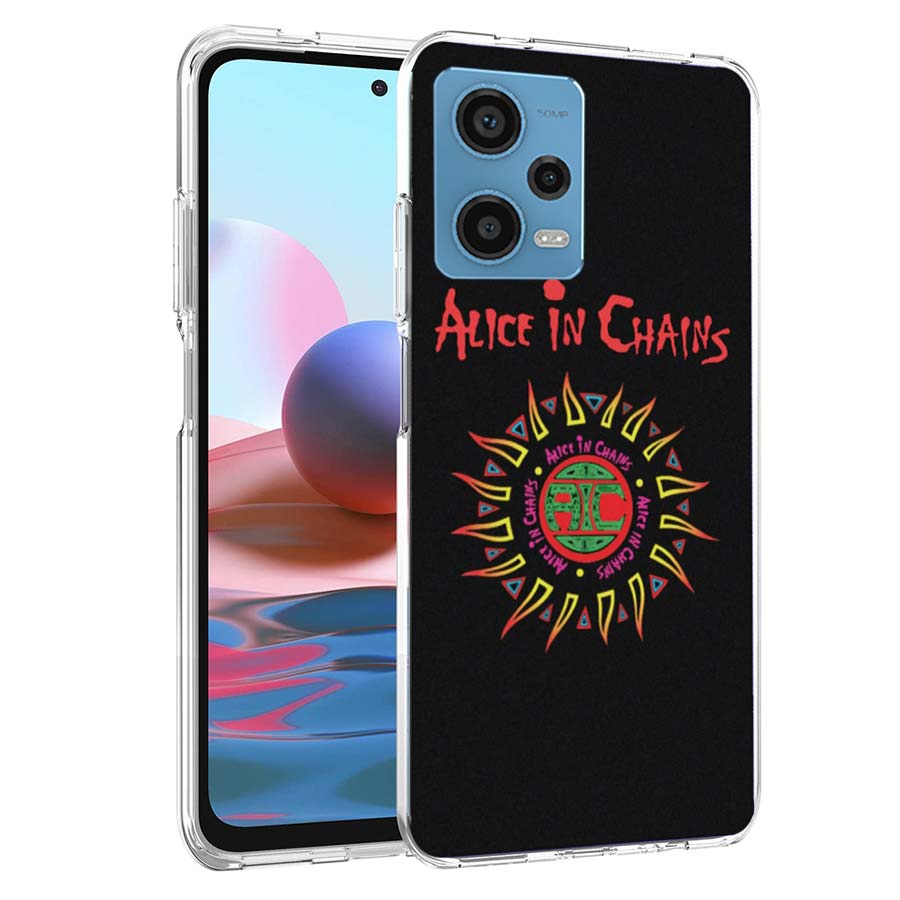 Rock Band Alice In Chains Handyhülle Für Redmi Note 13 12 14 15 Pro Plus 13R 11 11T 11E 11S 10 Pro 10S 9 9S Hülle Handy Klar TPU