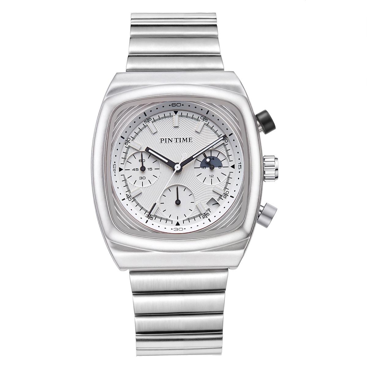 

Multifunctional Six-pin Quartz Watch Men Dpecial Blade Design Personalize High Quality Creative Steel Unique Men Men AAA Clock