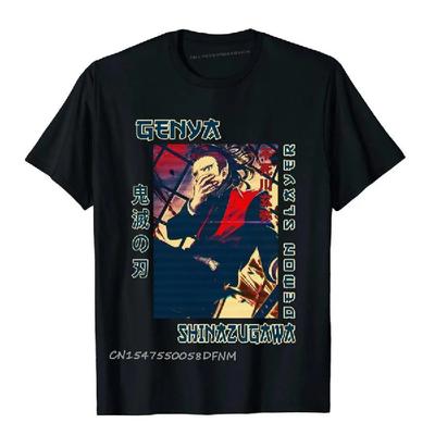 Klassisches Retro Genya Demon Slayer Oberteil T-Shirts Für Männer Druckoberteile T-Shirt Neue Ankunft Outdoor Baumwolle