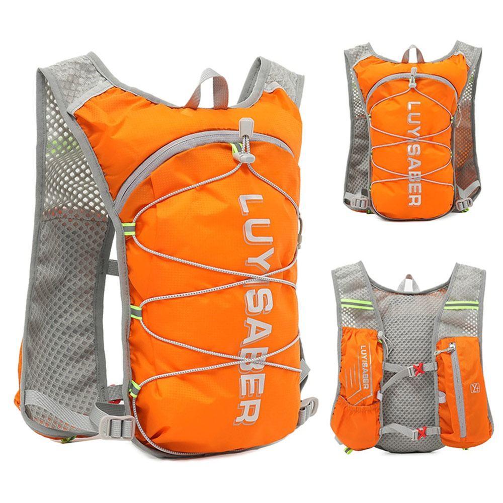 Mochila de Hidratação Nylon Marathon Mochila Refletiva para Caminhada Mochila de Corrida Unissex