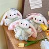 Plush Bunny Keychain With Lace Hoodie For Girls And Kids Gift