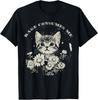 Cute Cat Rage Consumes Me Funny Sarcastic Kitten Flower T-Shirt