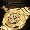 JINSHIDUN Brand Watch Automatic Mechanical Watch Tuhao Gold Dragon Watch Waterproof Glow-in-the-dark Men's Watch