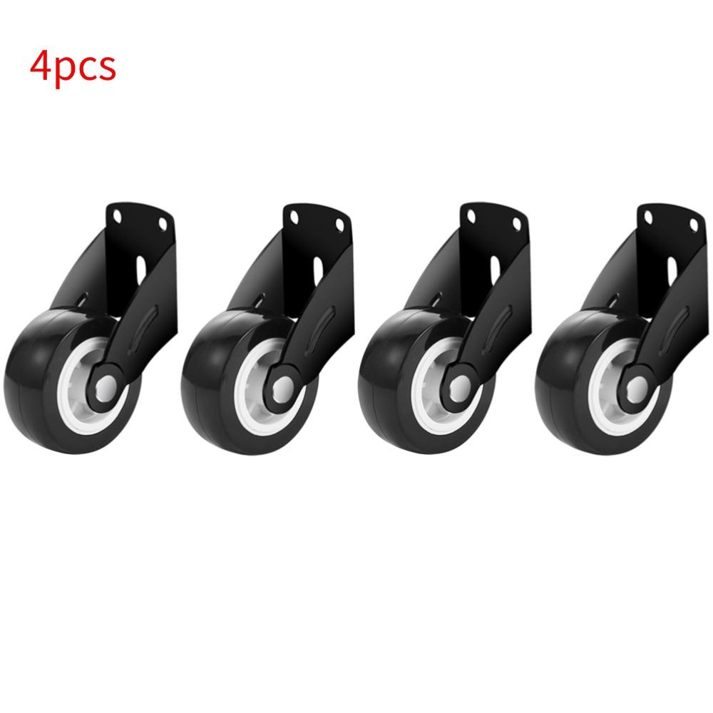 Furniture Casters Wheels Soft Rubber Swivel Caster Quite Roller Wheels for Trolley Baby Crib Bed Wheels Household Moving Tool
