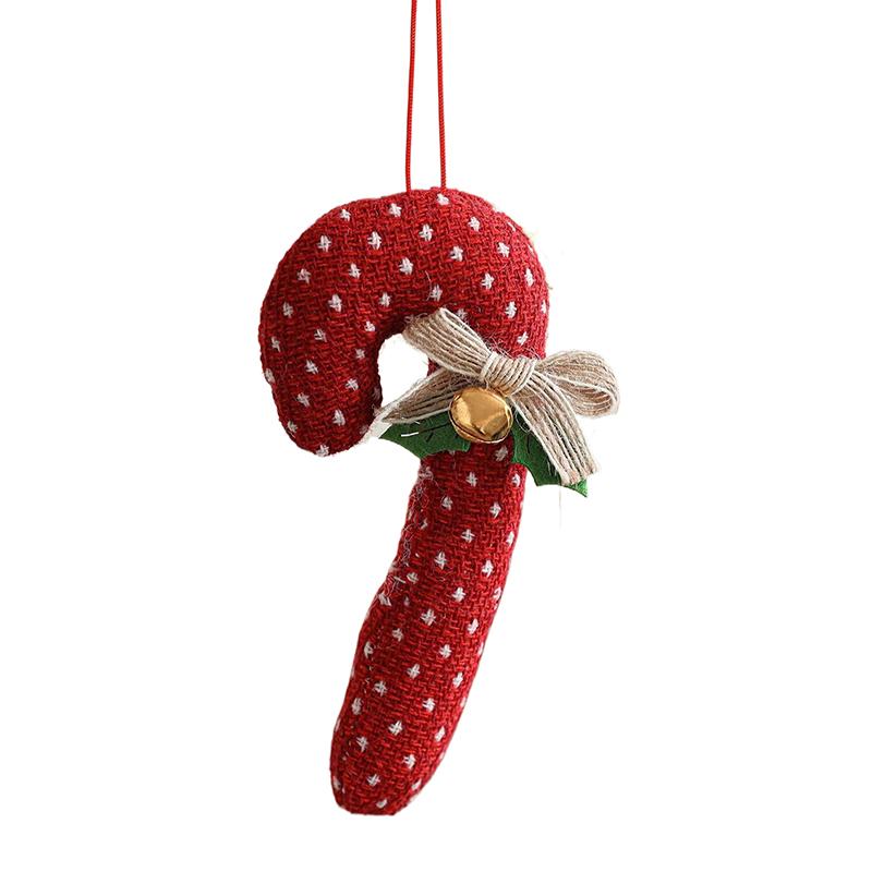 

Рождественский леденец-трость подвеска красный украшение на рождественскую елку колокольчик бант подвеска рождественская елка бело-красный леденец подвесное украшение белый