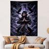 Naruto Itachi Uchiha Anime Wall Tapestry Akatsuki Cloak Crows Mist Sharingan Manga Background Decor for Bedroom Dorm Gift