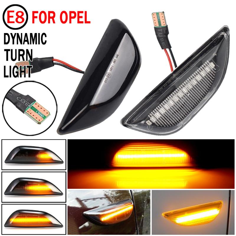 2Pcs Dynamic Led Side Marker Flowing Turn Signal Sequential Blinker Lamp Fit For Opel Mokka Mokka X Chevrolet Trax Buick Encore