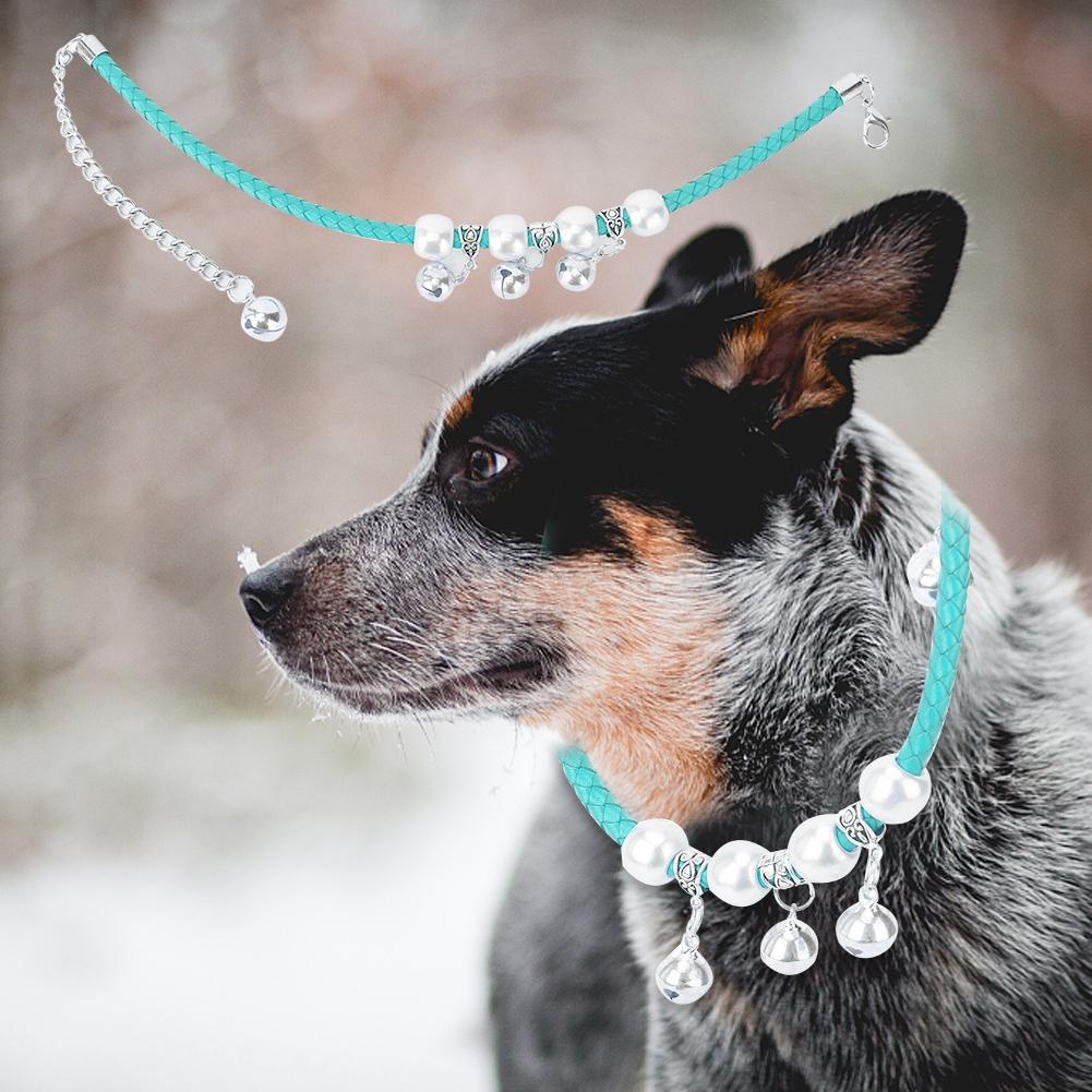 Quality Pet Adjustable Cute Necklace Collars with Bell for Most of Dog Cat Supply