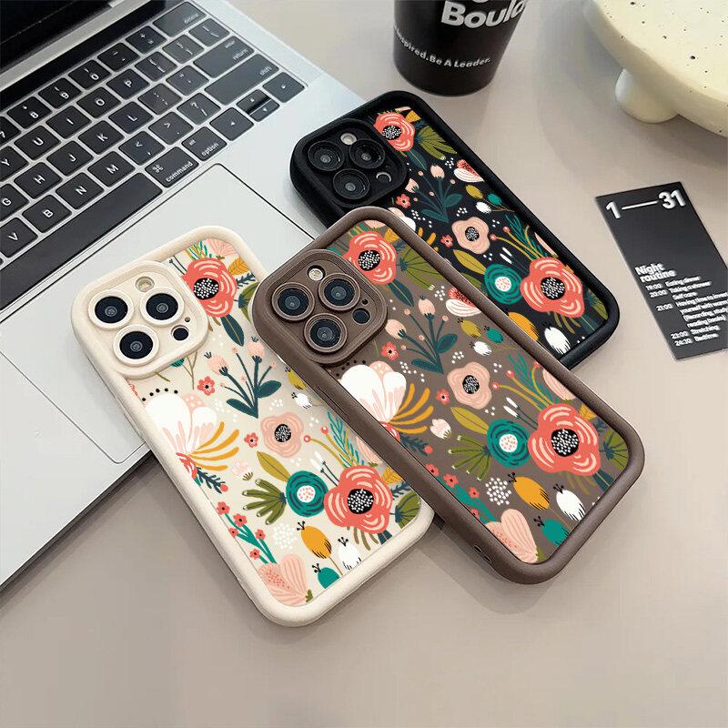 Colorful Flower Phone Case For VIVO Y03 Y17S Y22S Y33S Y35 Y36 Y15A Y15S Y33 Y21 Y21S V40 V23 V25 V30 V30E V23E V27E V27 V29