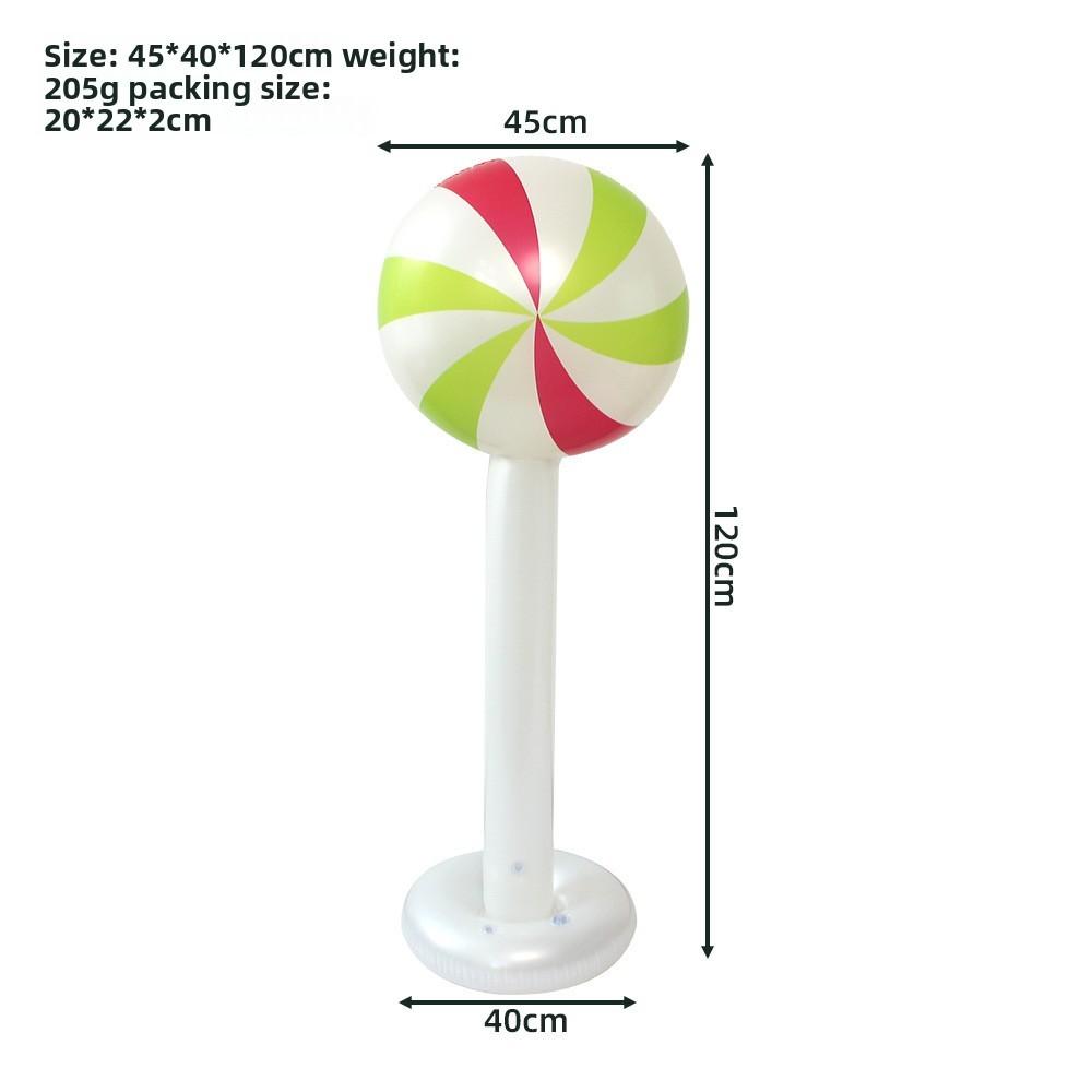 Christmas Inflatable Lollipop Decoration For Holiday Party Festive Decor