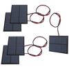 5pcs DC5V 150mA 5pcs Solar Panel Module with 30cm11.8in Wire Weather Resisitant Charging