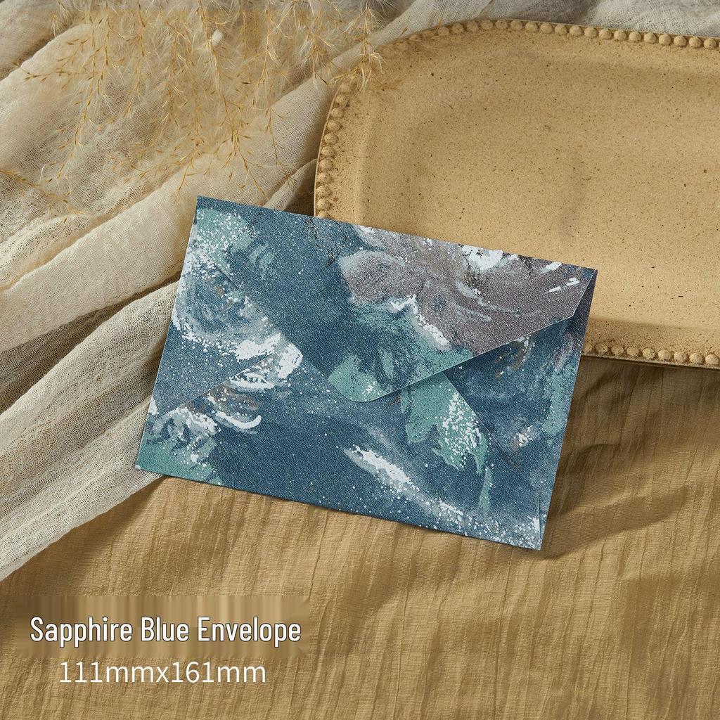 Retro Floral Embossed 3D Envelope & Letter Paper Set