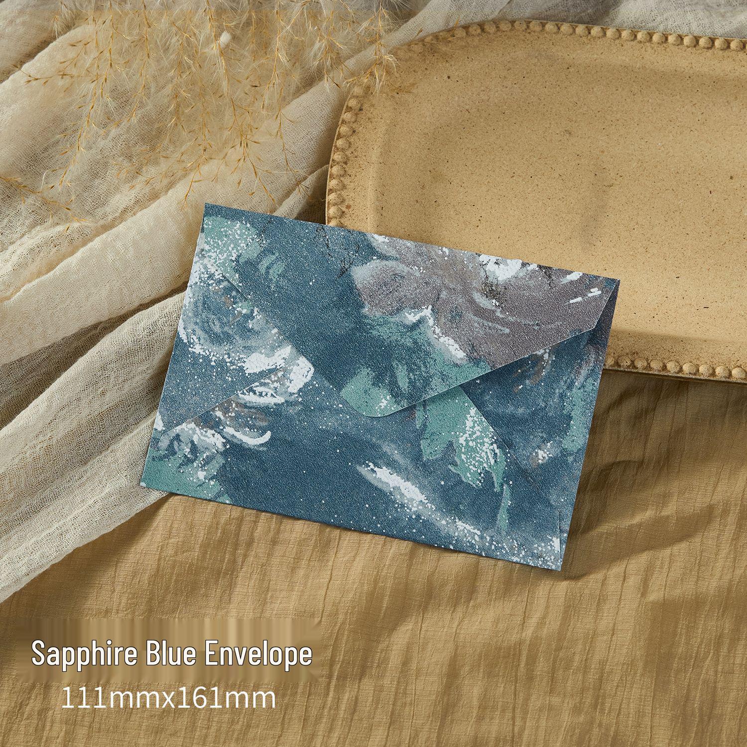 Retro Floral Embossed 3D Envelope & Letter Paper Set