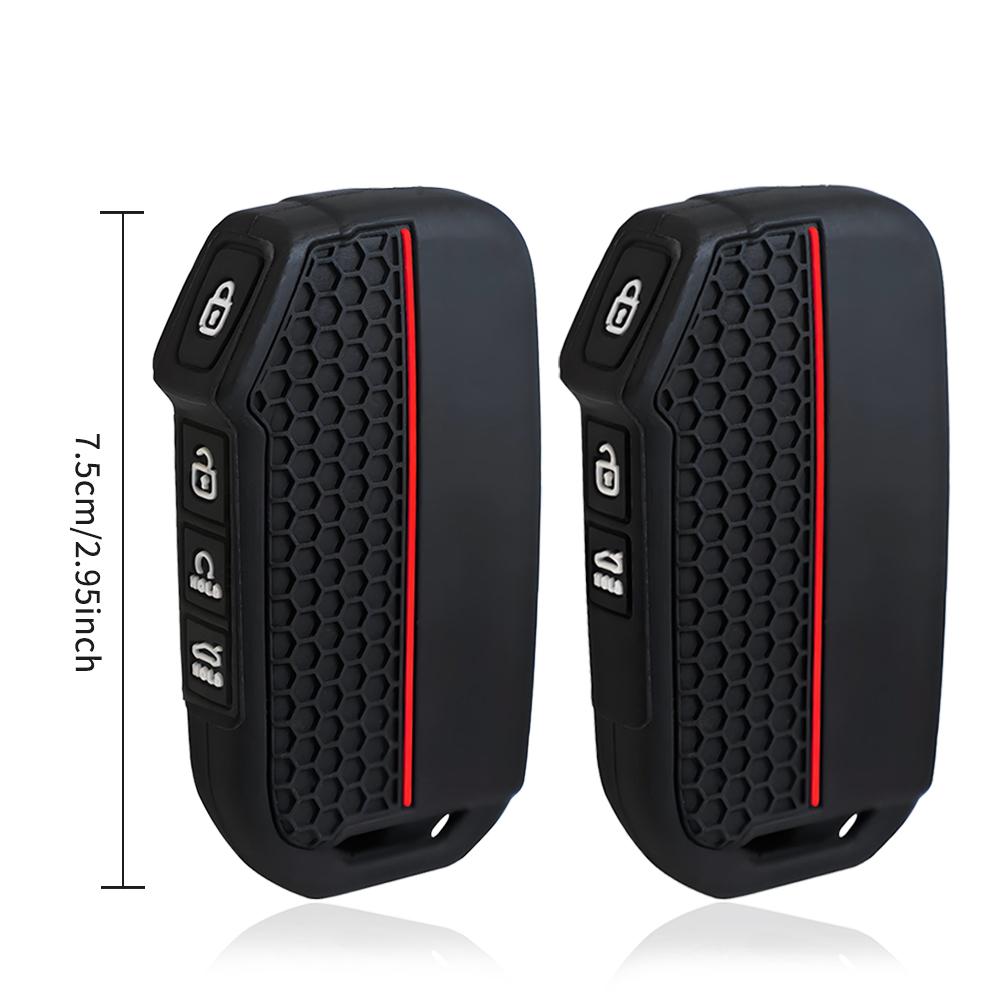 Silicone Car Remote Key Case Cover For KIA KN Sportage R Stinger Sorento Ceed Cerato Forte Niro Soul Telluride GTLine Accessory