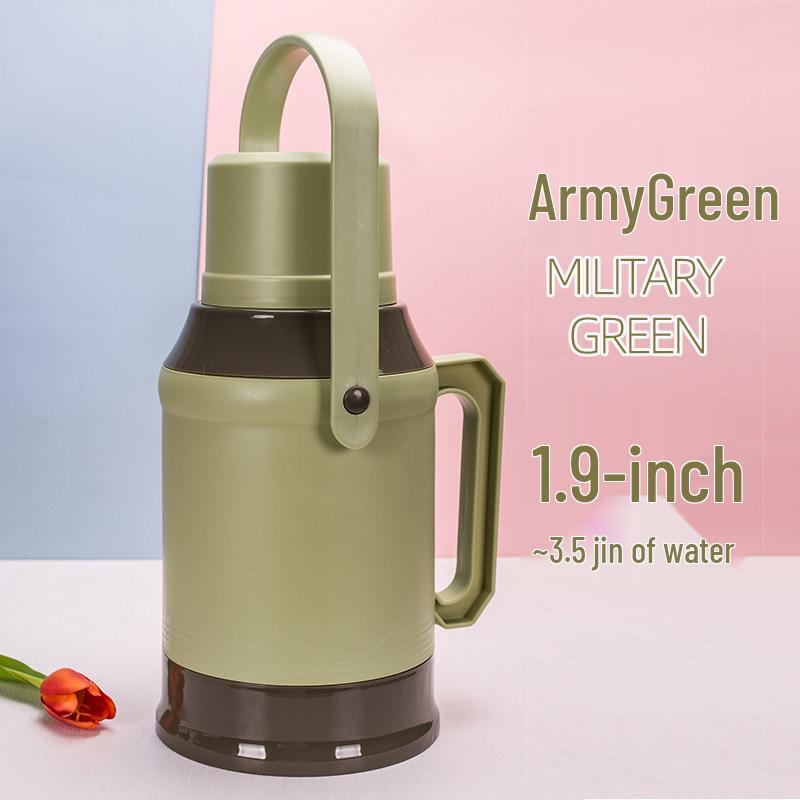 Vintage Small Insulated Thermos Bottle for Warm Water & Tea