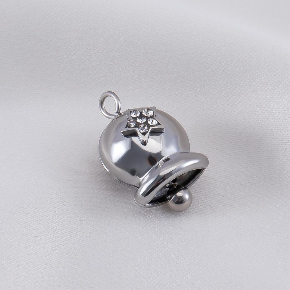 5pcs Stainless Steel Golden Bell Pendant Daisy Flower Charm DIY Necklace Bracelet Jewelry Making Material Needle Thread Supplies