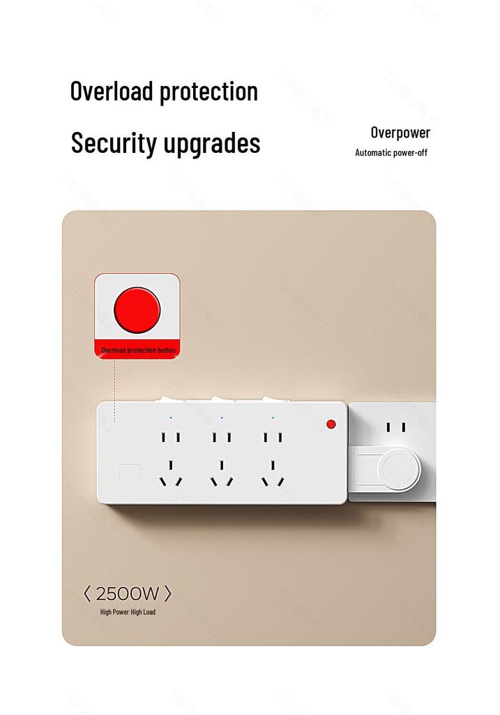 Expandable 86 Type Multi-hole Switch Panel Socket with Surface-Mounted Extension Converter for Household Use.