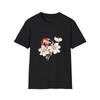Ladybug Floral Spring T-Shirt, Bug Lover Gift, Nature Tee, Red Black Insect Top,