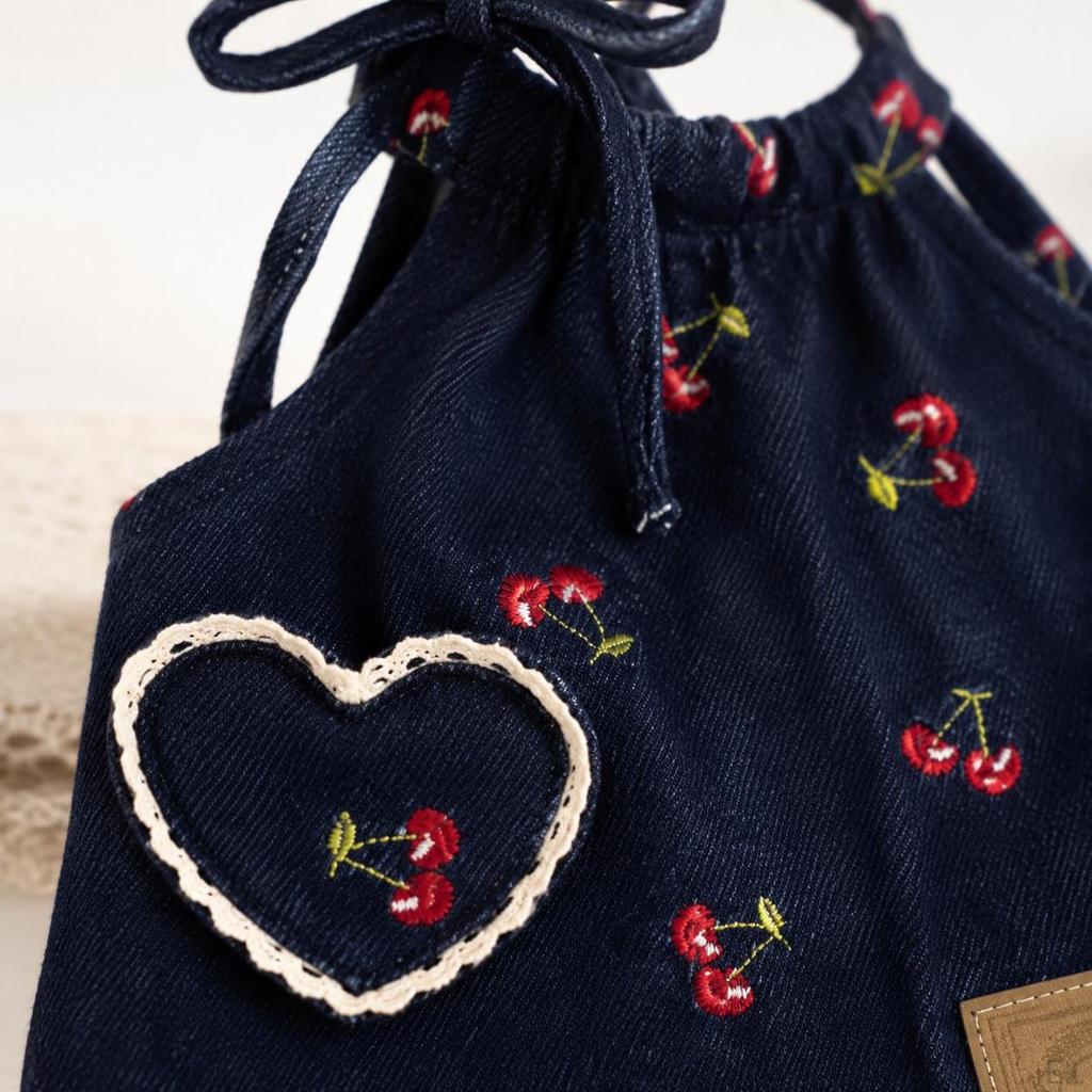 Dog Clothes, Wear, Denim Dress, For Small Dogs, Retro Pattern, Weekend Outing, Spring & Summer