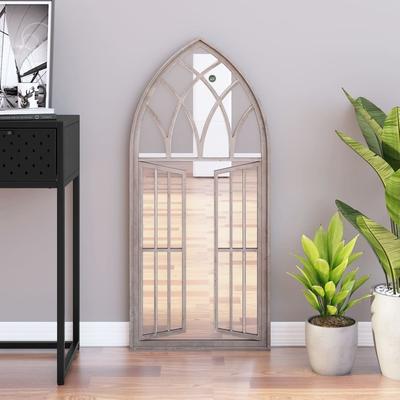 Vidaxl Interior Mirror, Sand Color, 100X45 Cm, Iron