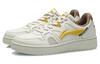 Li Ning Synthetic Leather Slip Resistant Abrasion Resistant Low Top Skateboard Shoes Men's White Yellow AGCR317-4