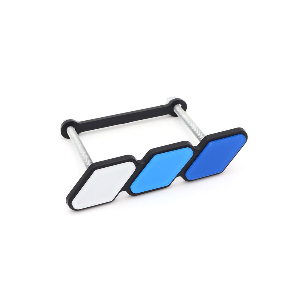 3 Tri Colors Grille Badge Emblem For Toyota TRD Tacoma Tundra 4Runner Highlande Rav4 Strip Of Air Inlet Logo Auto Accessories